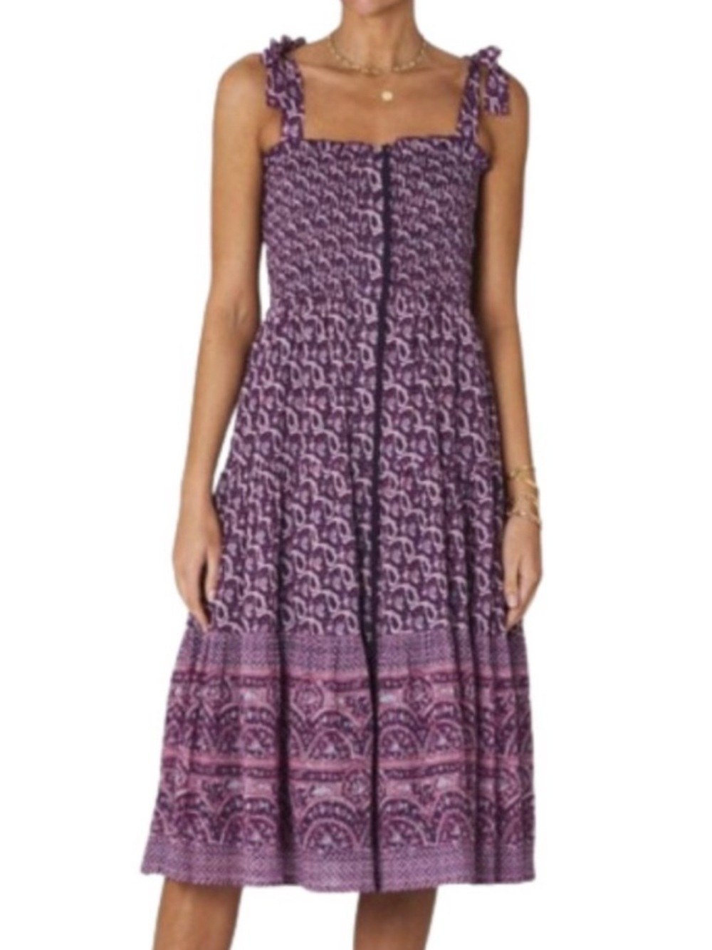M.A.B.E Jani Print Midi Dress
